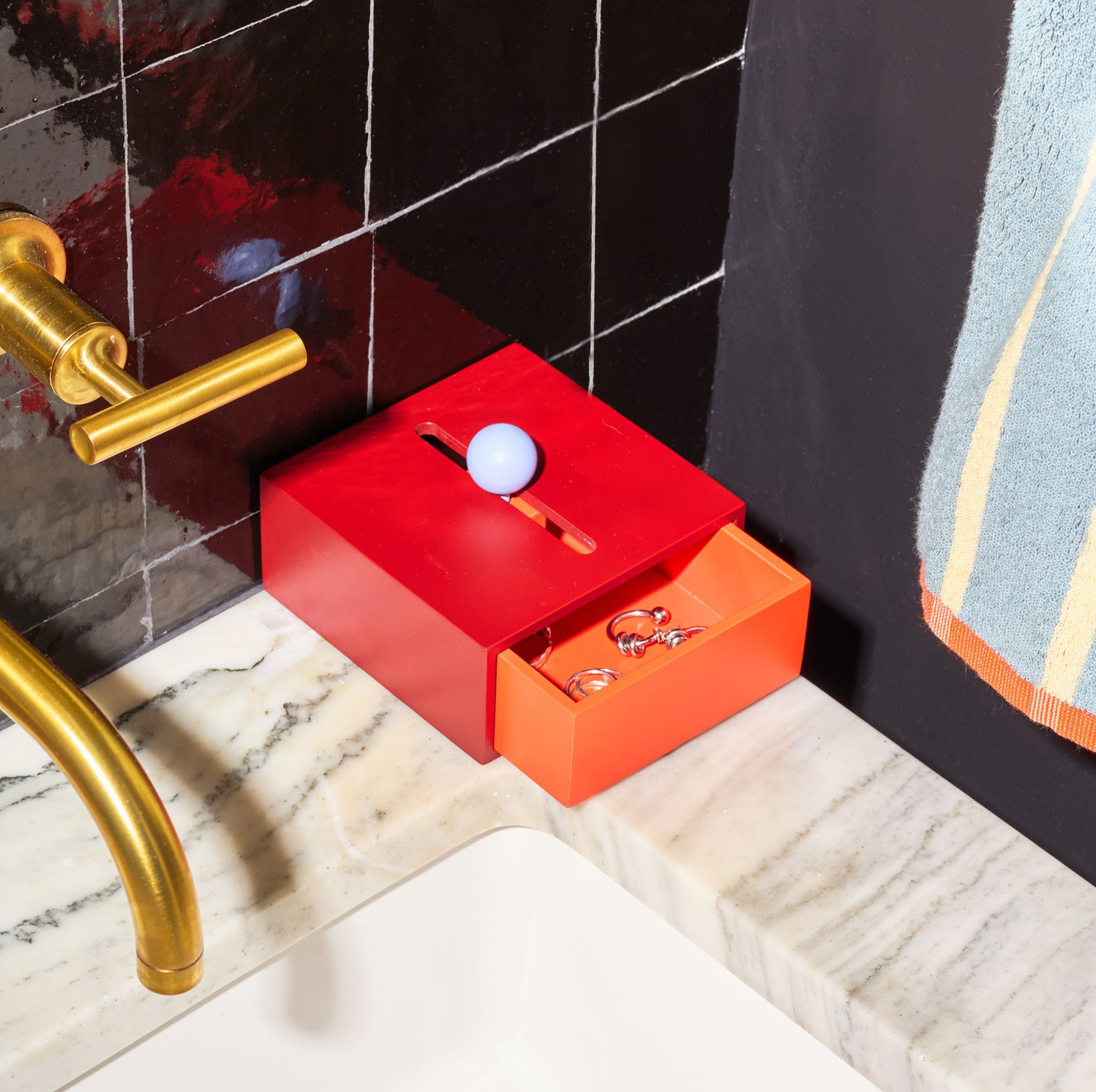 Areaware – Cache Box Small: Red / Orange