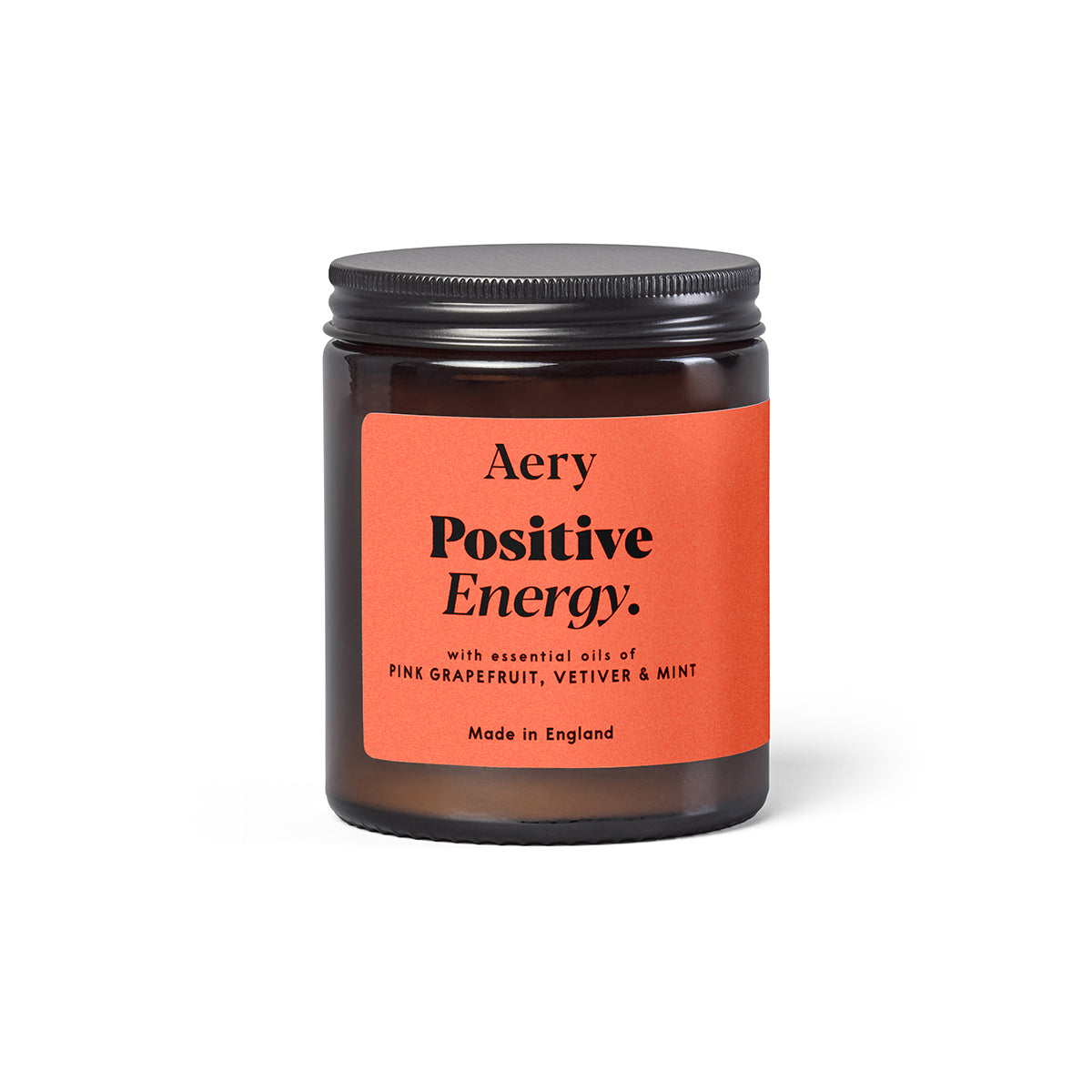 Aery Living Aromatherapy Candle - Positive Energy 140g (Amber Jar)