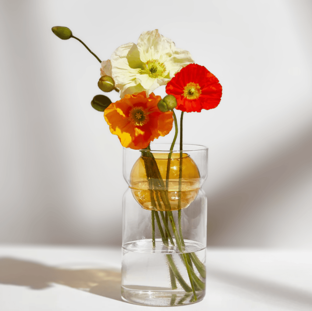 Balance Vase - Clear + Amber - Gifted
