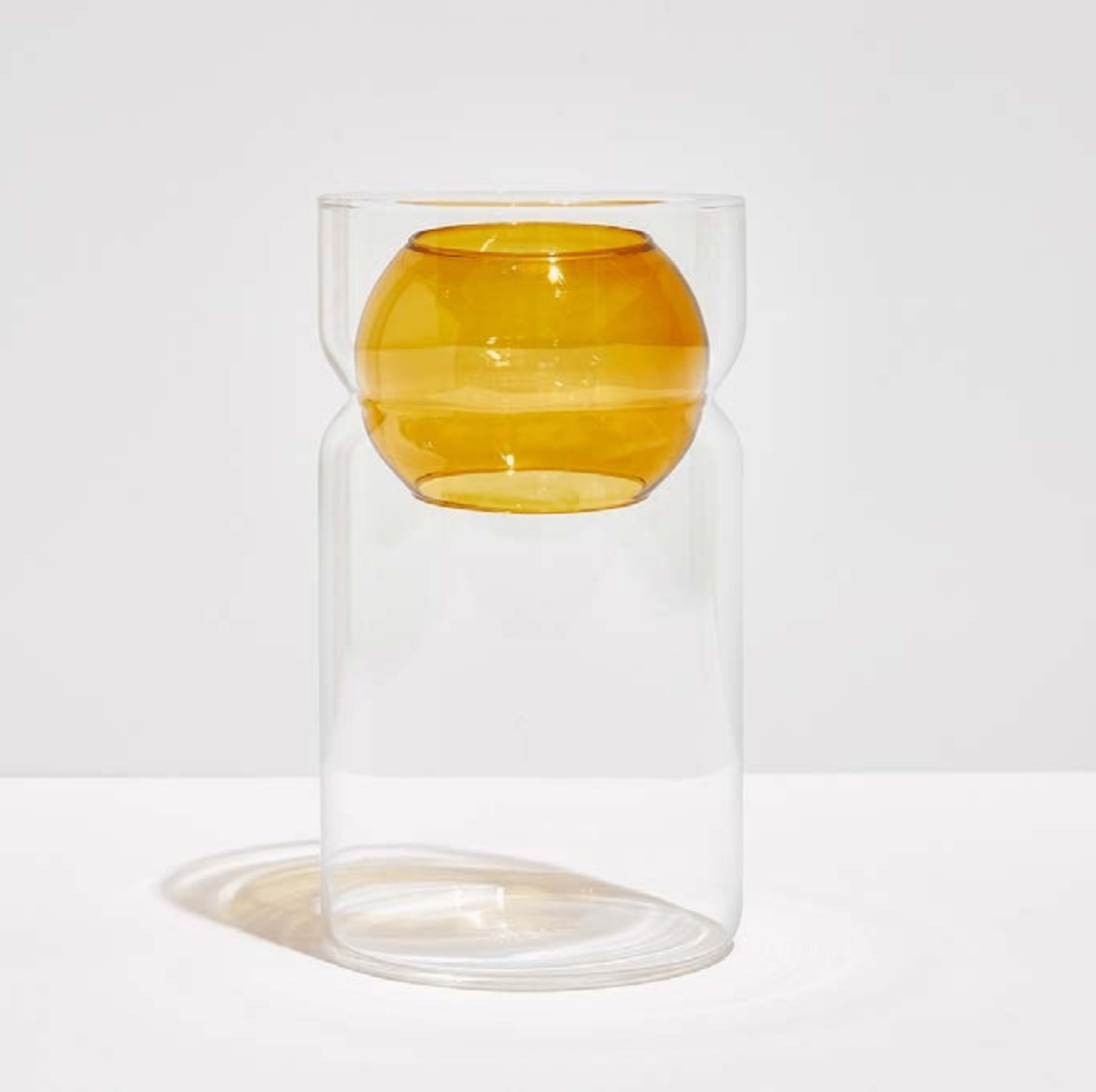 Balance Vase - Clear + Amber - Gifted