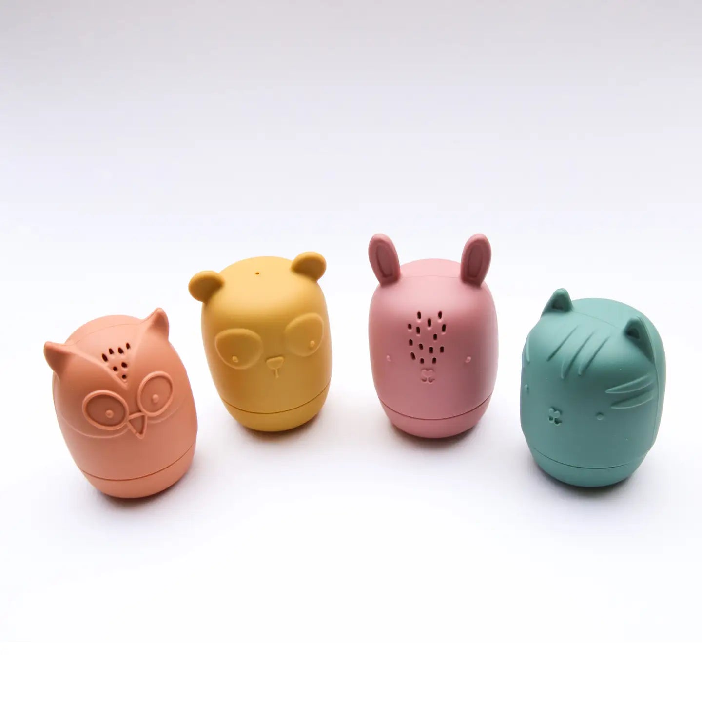 Bath Toy Set – Owl, Rabbit, Bear & Tiger - gifted.