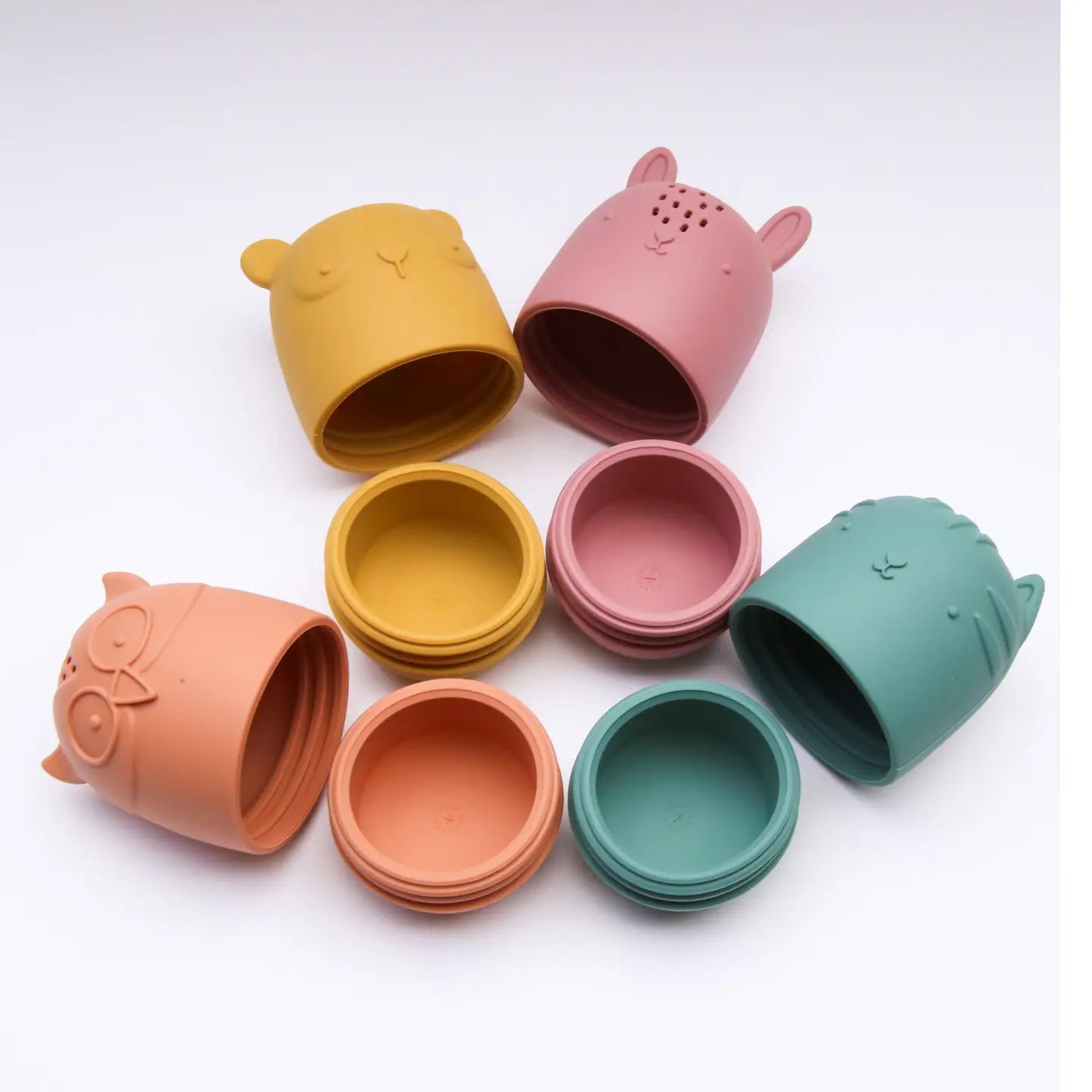 Bath Toy Set – Owl, Rabbit, Bear & Tiger - gifted.