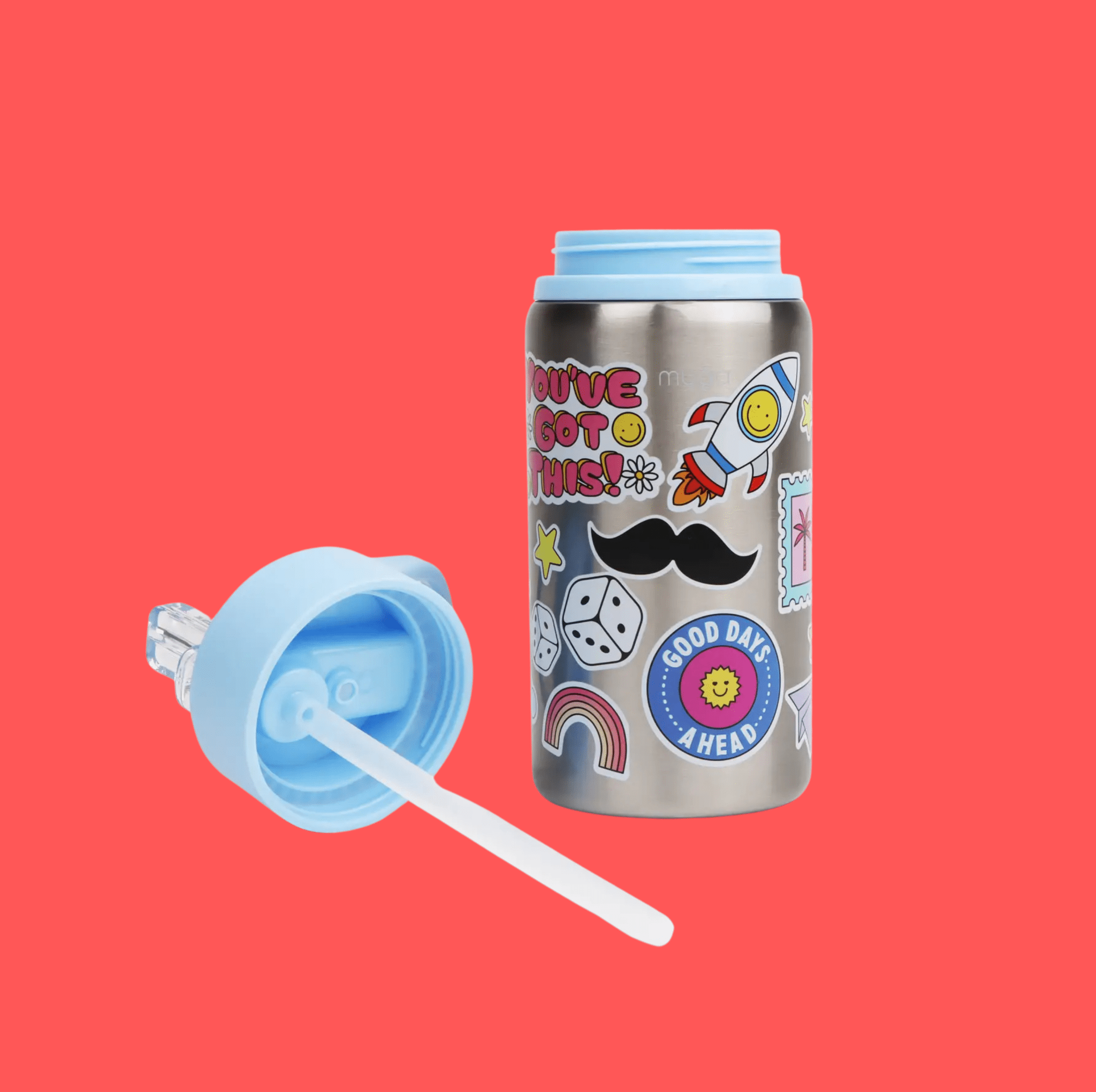 Children’s Sticker Splash Metal Water Bottle - gifted.