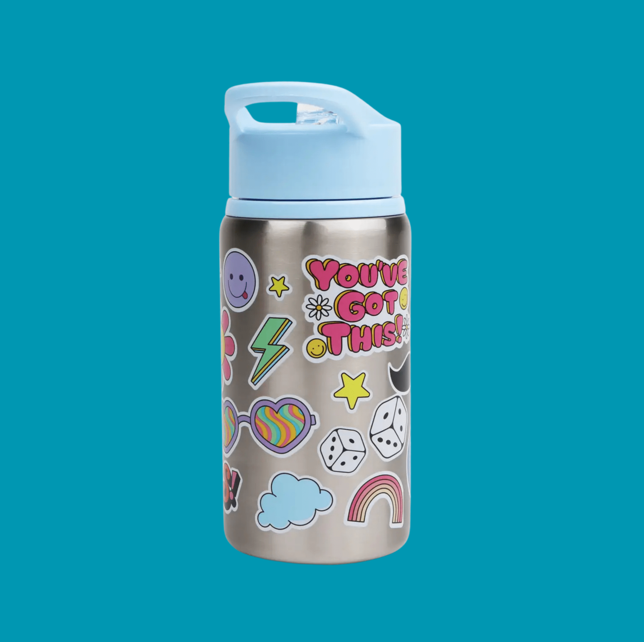 Children’s Sticker Splash Metal Water Bottle - gifted.