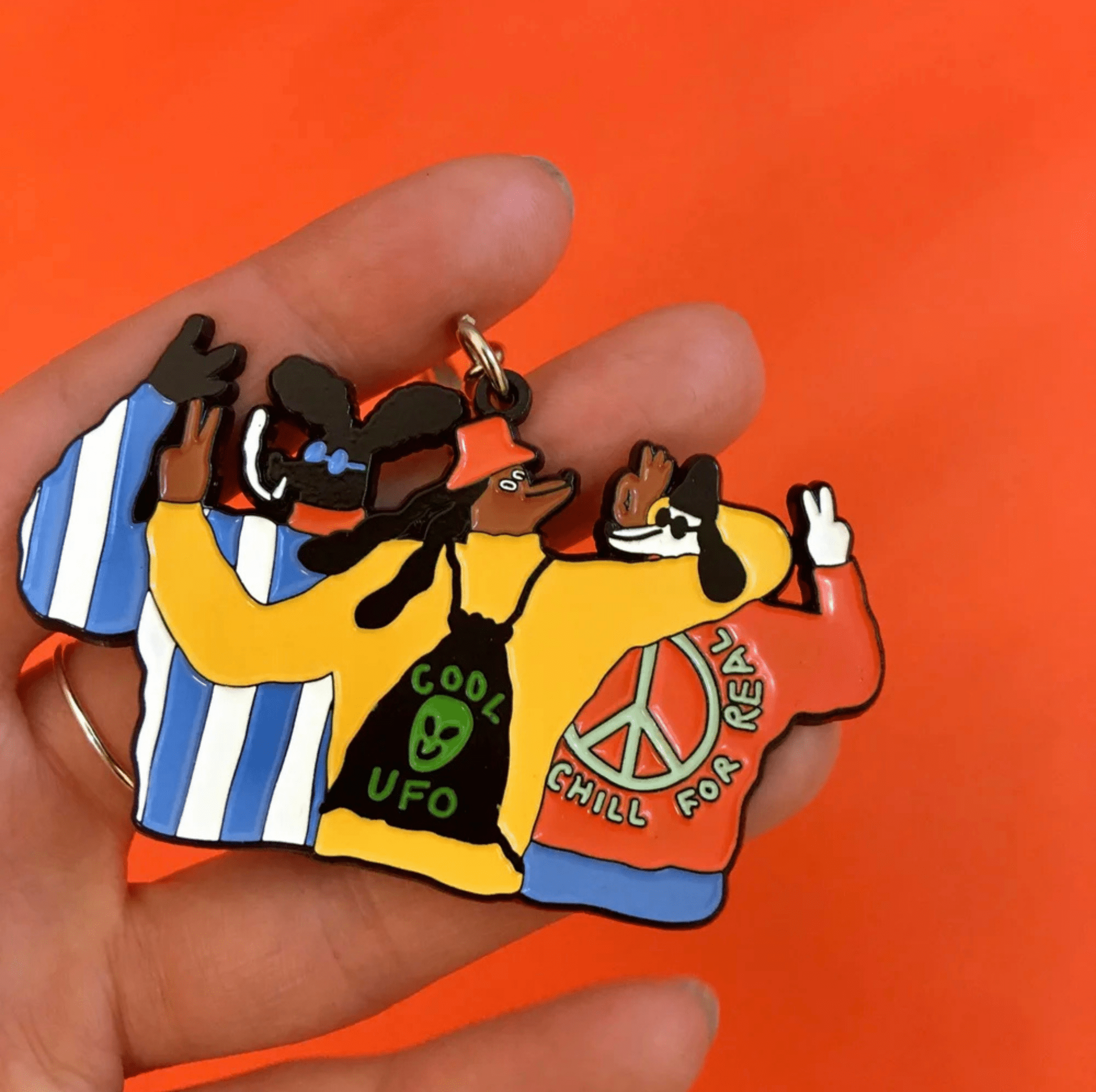 Chill Dogs Keychain - by Egle Zvirblytė - Gifted