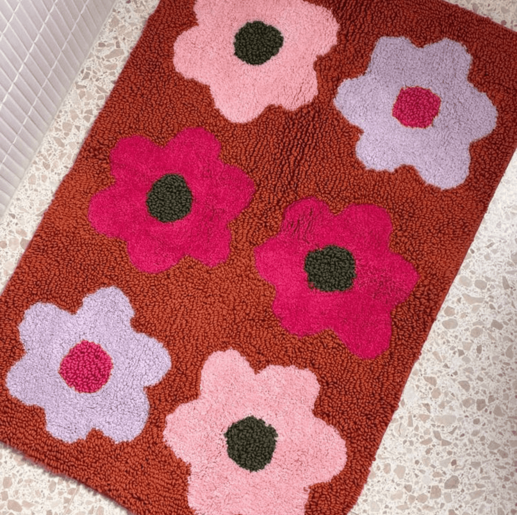 Flowerbed Bath Mat - Mosey Me - Gifted