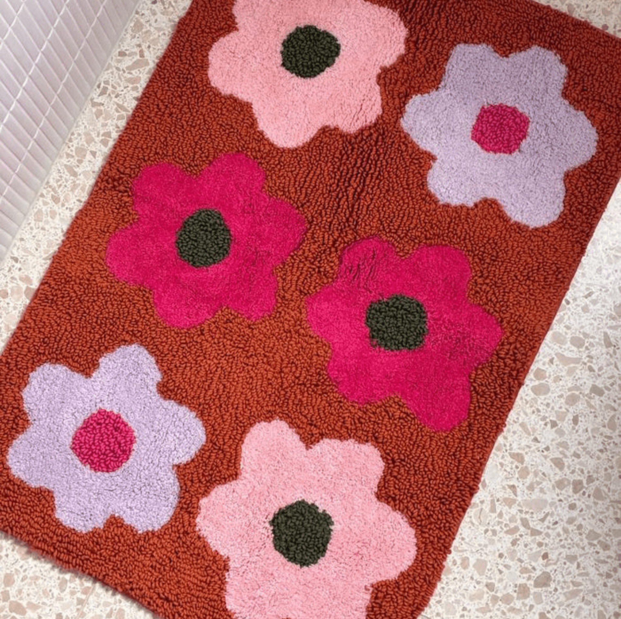 Flowerbed Bath Mat - Mosey Me - Gifted