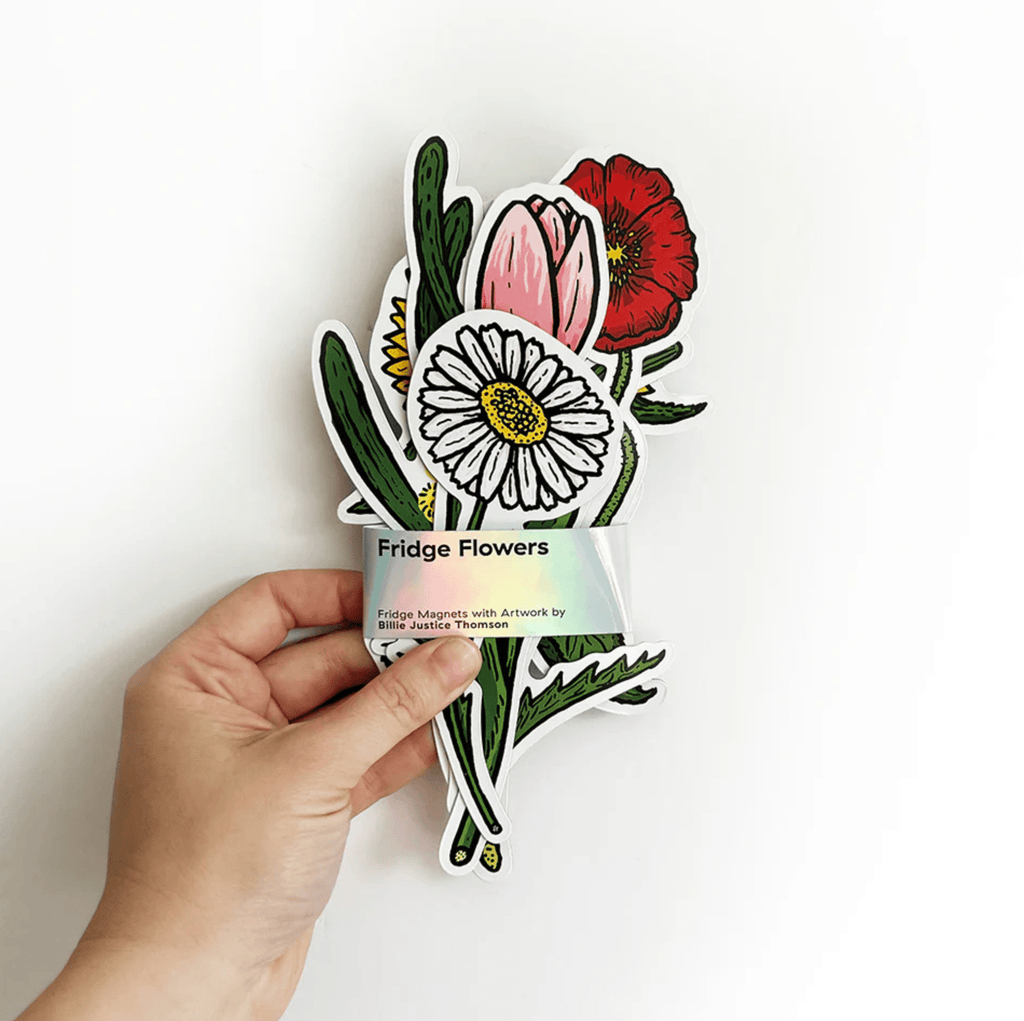 Fridge Flower Magnets (Set of 4) - Billie Justice Thomson - Gifted