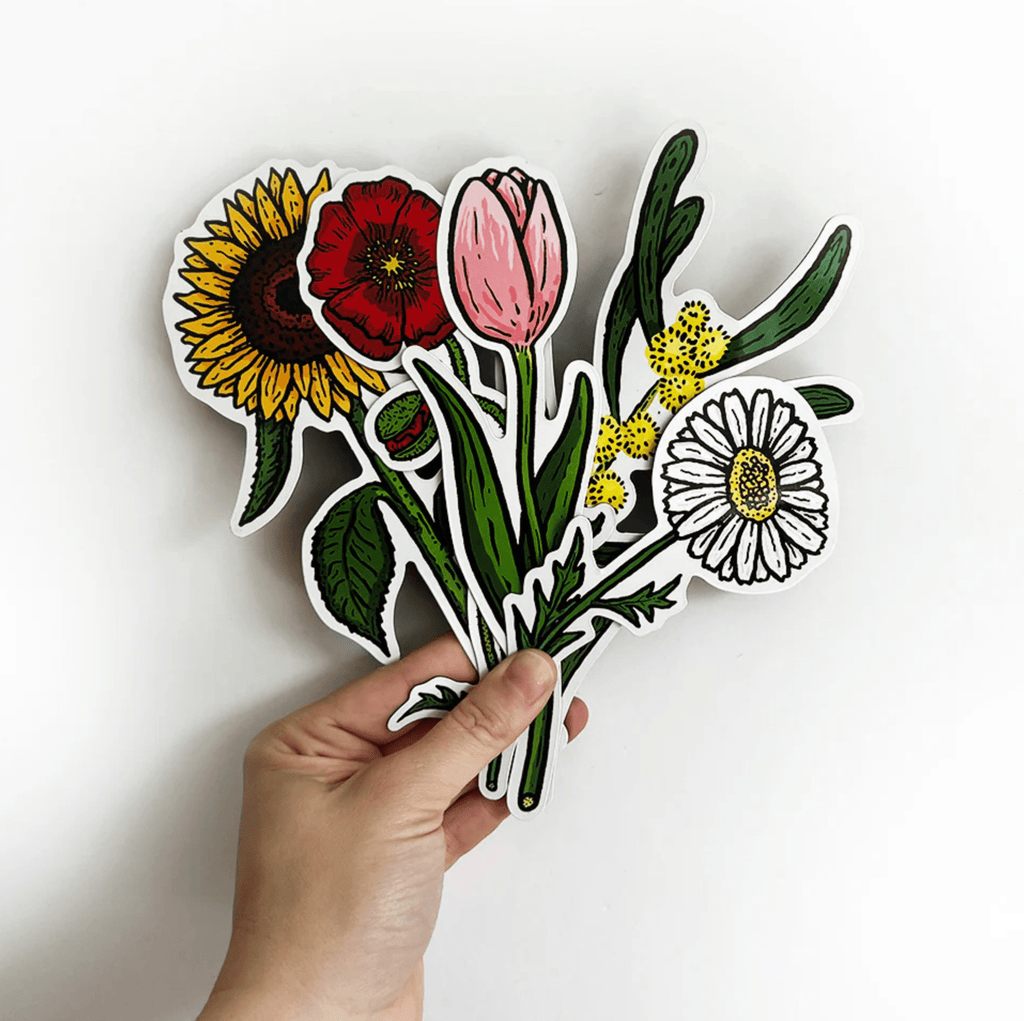 Fridge Flower Magnets (Set of 4) - Billie Justice Thomson - Gifted