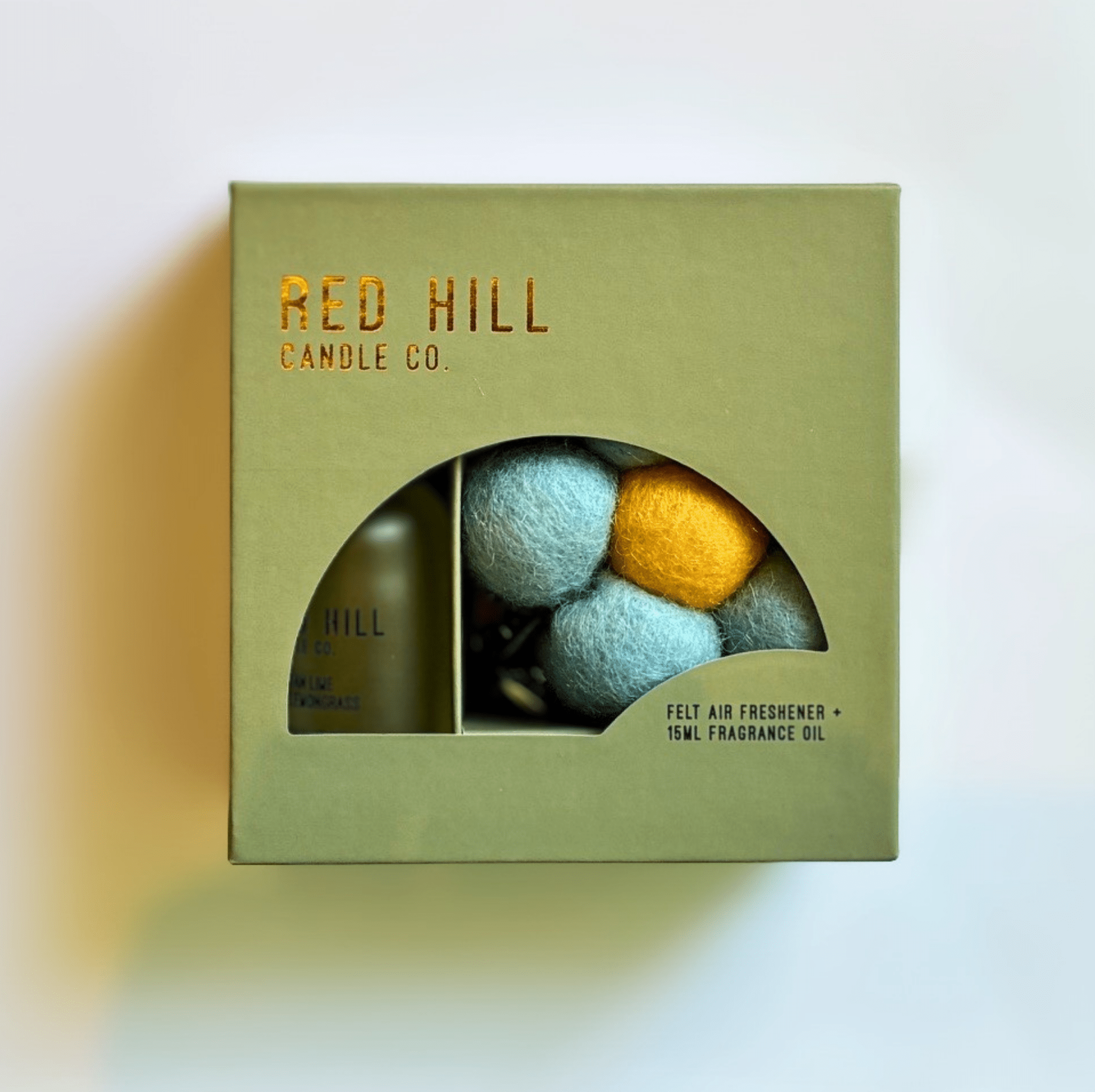 Persian Lime & Lemongrass Felt Flower Air Freshener (Blue) - Gifted