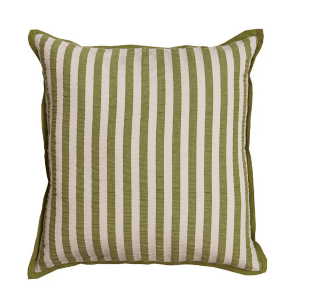 Pistachio Seersucker Cushion - Mosey Me - Gifted
