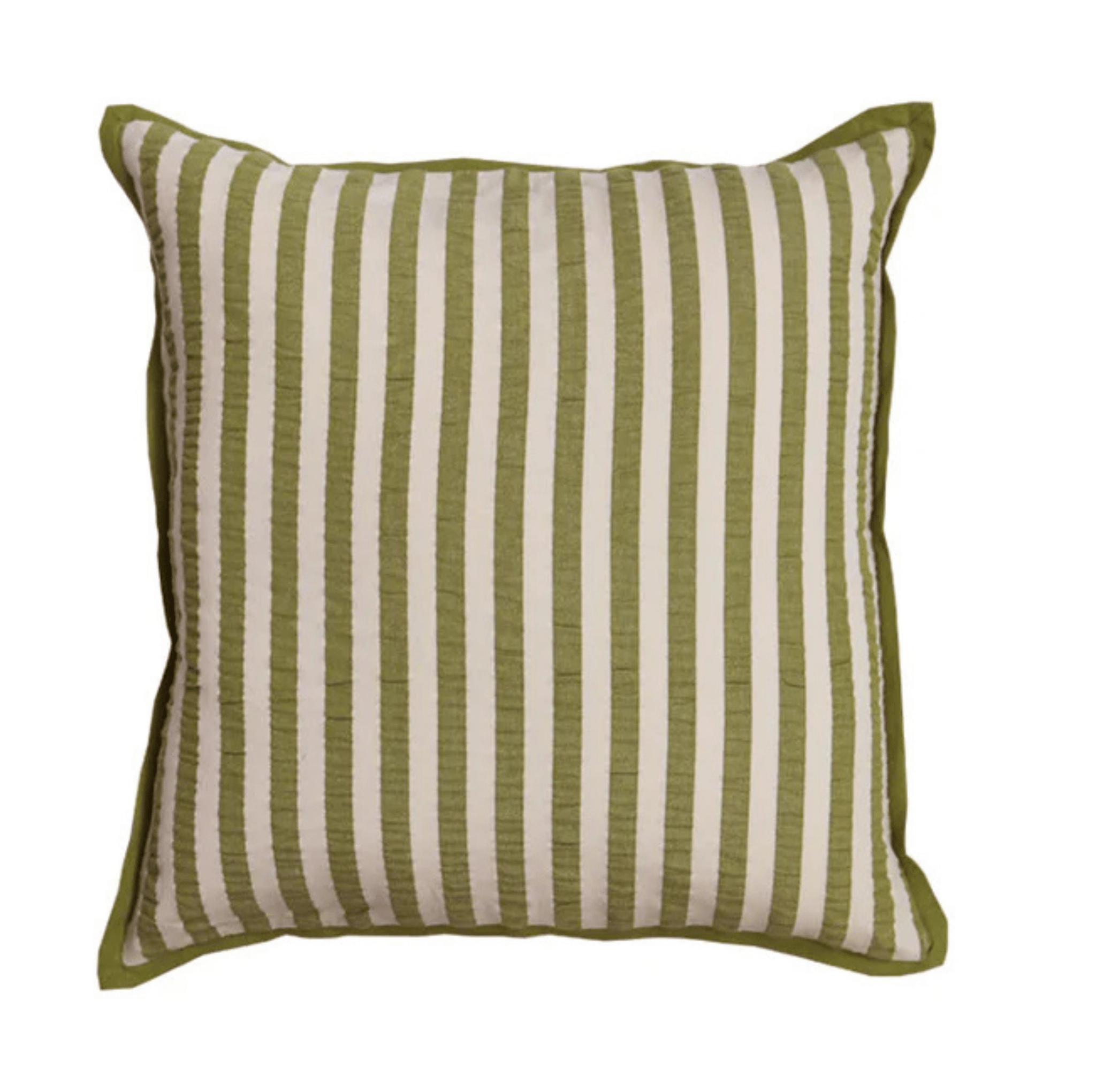 Pistachio Seersucker Cushion - Mosey Me - Gifted