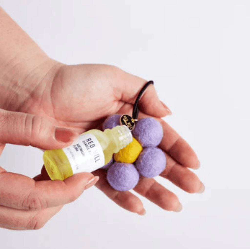 Thai Lime & Mango Felt Flower Air Freshener (Lilac) - Gifted