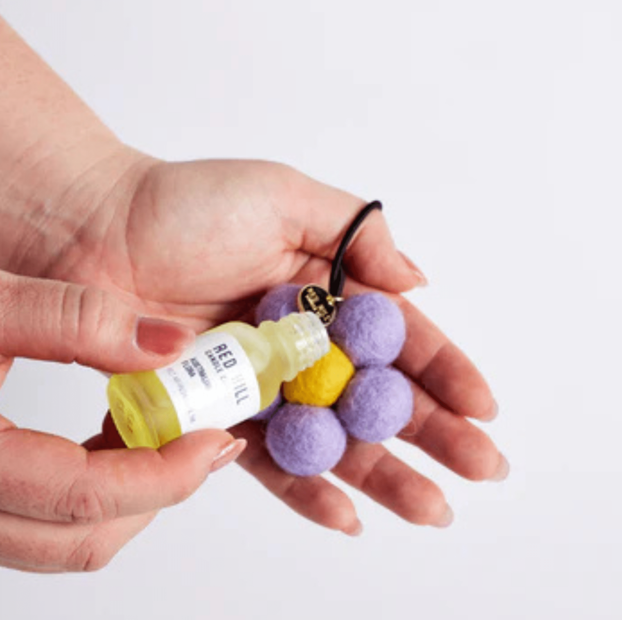 Thai Lime & Mango Felt Flower Air Freshener (Lilac) - Gifted