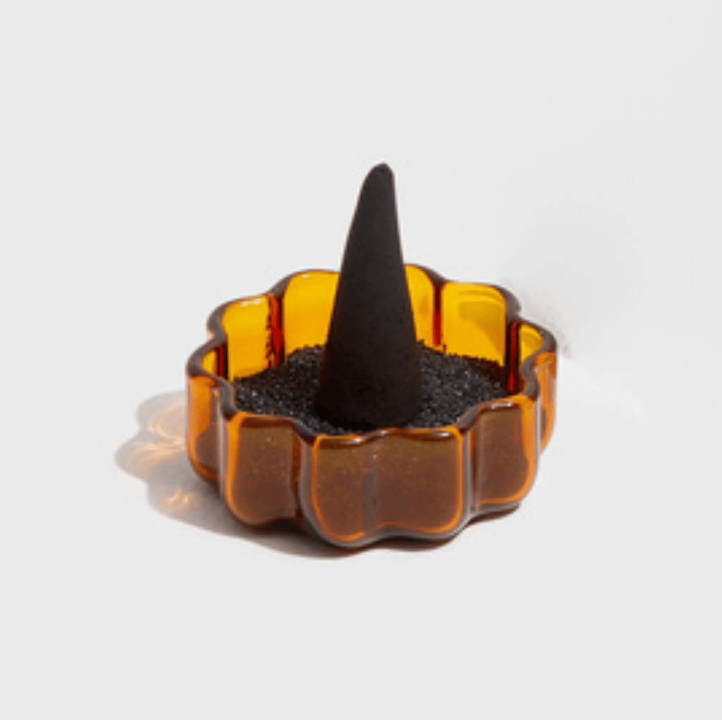 Wave Incense Holder - Amber - Gifted